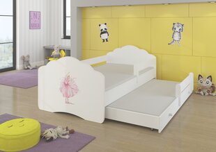 Bērnu gulta Casimo II Barrier Ballerina 160x80cm cena un informācija | Bērnu gultas | 220.lv