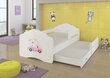 Bērnu gulta Casimo II Barrier Cat in a Car 160x80cm cena un informācija | Bērnu gultas | 220.lv