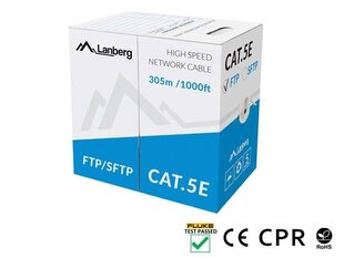 Lanberg kabelis FTP 305m. cena un informācija | Kabeļi un vadi | 220.lv