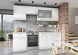 Grīdas virtuves skapītis ar atvilktnēm VITA D40S/3, balts cena un informācija | Virtuves skapīši | 220.lv