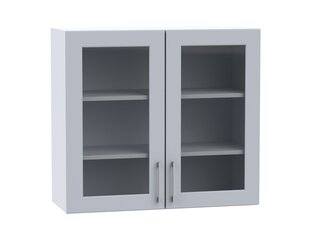 Подвесной кухонный шкаф NATALIA WS80, серый цвет цена и информация | Кухонные шкафчики | 220.lv