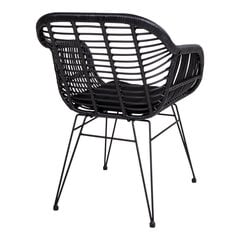 Комплект из 2 садовых стульев Trieste, черный цена и информация | Садовые стулья, кресла, пуфы | 220.lv