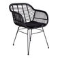 2-vu āra krēslu komplekts Trieste, melns цена и информация | Dārza krēsli | 220.lv