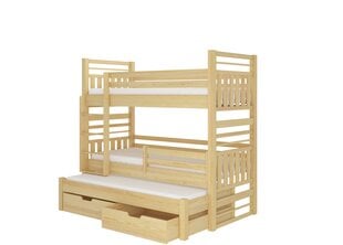 Bērnu gulta Hippo 190x87x175cm, dzeltena cena un informācija | Bērnu gultas | 220.lv