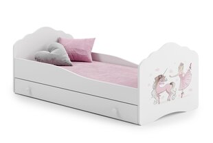 Детская кровать Casimo Ballerina with Unicorn 160x80см + матрас + ящик цена и информация | Детские кровати | 220.lv