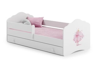 Bērnu gulta Casimo Barrier Ballerina 160x80cm cena un informācija | Bērnu gultas | 220.lv