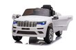 Vienvietīgs elektromobilis bērniem Jeep Grand Cherokee JJ2055, balts cena un informācija | Bērnu elektroauto | 220.lv