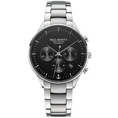 Vīriešu pulkstenis Paul Hewitt Solar Chrono Silver Black PH-W-0301 PH-W-0301 цена и информация | Мужские часы | 220.lv