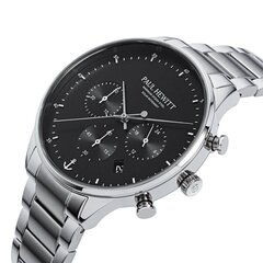 Vīriešu pulkstenis Paul Hewitt Solar Chrono Silver Black PH-W-0301 PH-W-0301 цена и информация | Мужские часы | 220.lv