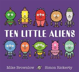 Ten Little Aliens цена и информация | Книги для самых маленьких | 220.lv