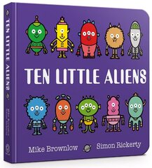 Ten Little Aliens Board Book цена и информация | Книги для малышей | 220.lv