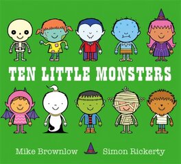 Ten Little Monsters цена и информация | Книги для малышей | 220.lv