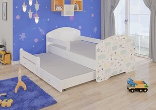 Детская кровать Pepe Barrier Galaxy 160x80см + Матрас цена и информация | Детские кровати | 220.lv