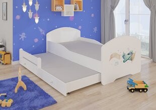 Bērnu gulta Pepe II Plane with a Banner 160x80cm cena un informācija | Bērnu gultas | 220.lv