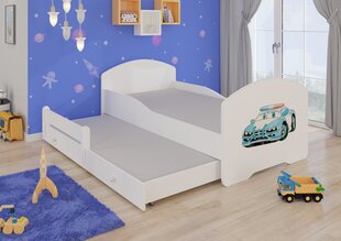 Детская кровать Pepe II Police Car 160x80см + Матрас цена и информация | Детские кровати | 220.lv