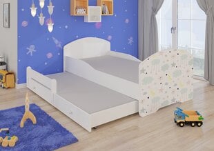 Детская кровать Pepe II Galaxy 160x80см + Матрас цена и информация | Детские кровати | 220.lv