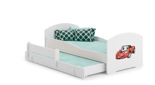 Детская кровать Pepe II Red Car 160x80см + Матрас цена и информация | Детские кровати | 220.lv