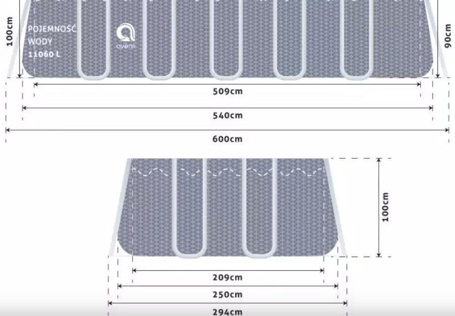 Dārza baseins Avenli 427x84cm цена и информация | Baseini | 220.lv