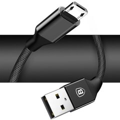 Baseus cable Yiven (micro-USB | 1 m) black 2A цена и информация | Кабели для телефонов | 220.lv