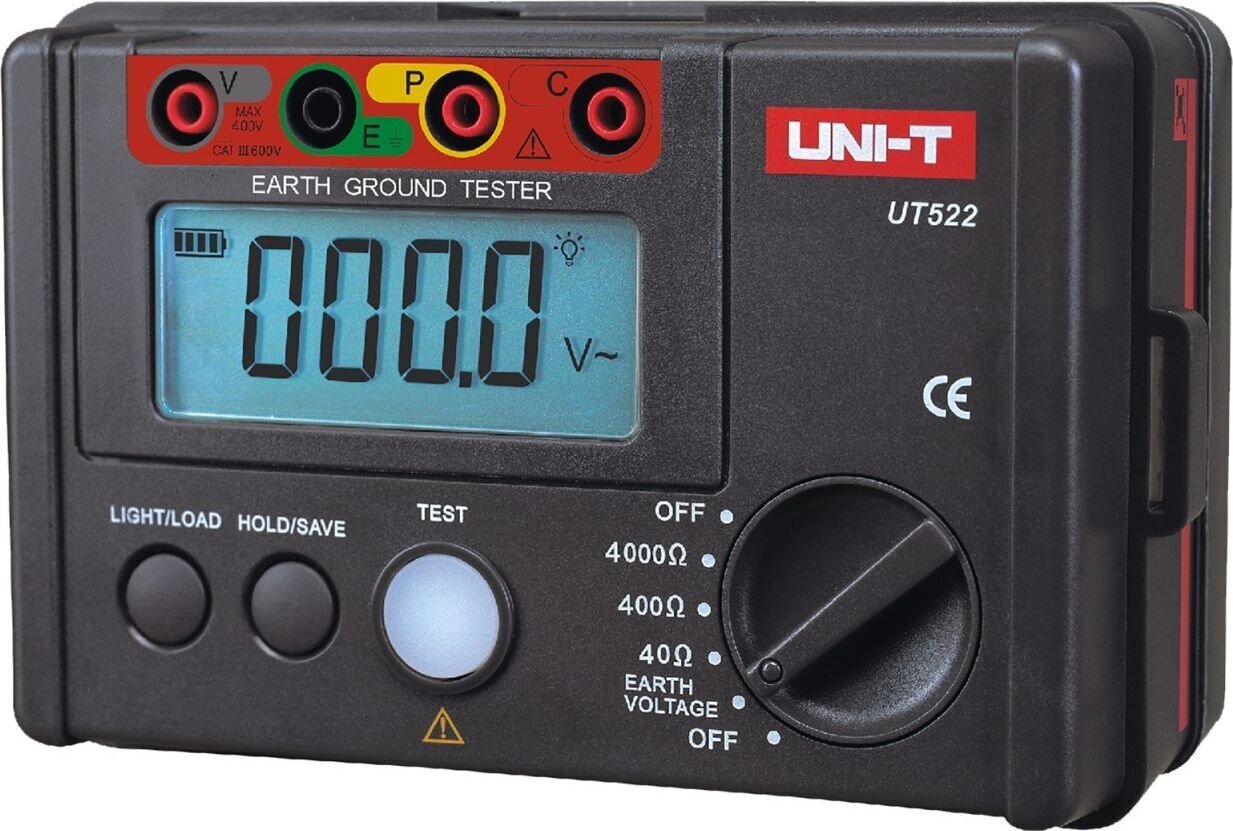 Zemējuma pretestības mērītājs, Uni-T UT522 cena un informācija | Rokas instrumenti | 220.lv