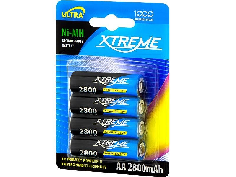 XTREME rechargeable battery 4xAA/R6 2800mAh Ni-MH - blister cena un informācija | Baterijas | 220.lv