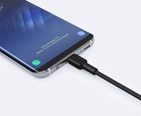 AUKEY CB-CA1 OEM нейлон Быстрая зарядка USB C-USB A 3.1 | ФКП | АФК | 1м | 5 Гбит/с | 3А | 60 Вт ЧР | 20В цена и информация | Кабели для телефонов | 220.lv