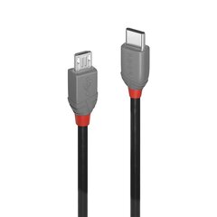 Провод Lindy Anthra USB2 A-MicroB 36993, 3 м цена и информация | Кабели для телефонов | 220.lv