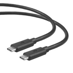 TB TB kabelis USB C-USB C 1m 100W 5Gbps melns cena un informācija | Savienotājkabeļi | 220.lv