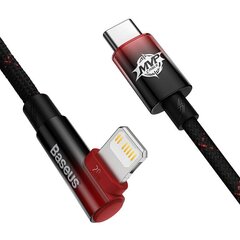 Baseus USB-C to Lightning MVP 20W 2m Cable (Black-red) cena un informācija | Savienotājkabeļi | 220.lv