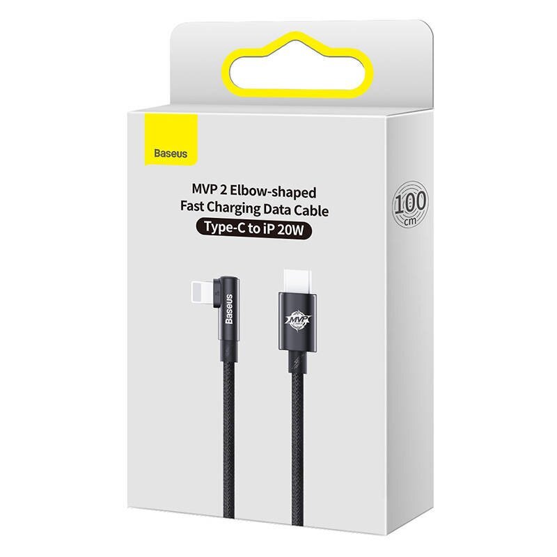 Baseus USB-C to Lightning MVP 20W 1m Cable (Black) cena un informācija | Savienotājkabeļi | 220.lv