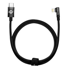 Baseus USB-C to Lightning MVP 20W 1m Cable (Black) cena un informācija | Savienotājkabeļi | 220.lv