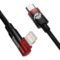 Baseus USB-C to Lightning MVP 20W 1m Cable (Black-red) cena un informācija | Savienotājkabeļi | 220.lv
