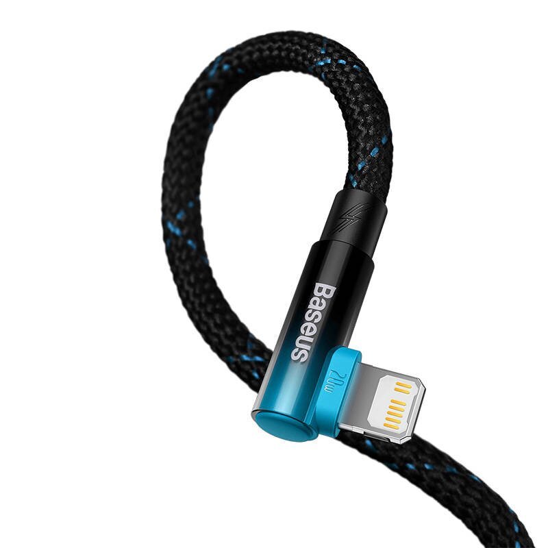 Baseus USB-C to Lightning MVP 20W 1m Cable (Black-blue) cena un informācija | Savienotājkabeļi | 220.lv