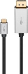Goobay USB-C DisplayPort 60176 2 m cena un informācija | Savienotājkabeļi | 220.lv