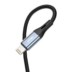 Vipfan L05 Lightning to mini jack 3.5 мм AUX cable, 1 м (gray) цена и информация | Кабели для телефонов | 220.lv