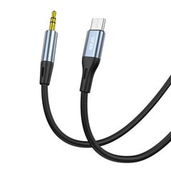 Vipfan L06 USB-C to mini jack 3.5 мм AUX cable, 1 м (gray) цена и информация | Кабели для телефонов | 220.lv