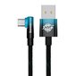 Baseus Elbow 1m 100W USB to USB-C angled cable (black-blue) cena un informācija | Savienotājkabeļi | 220.lv