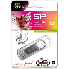 Silicon Power Mobile C80 32GB 3.0/Type-C cena un informācija | USB Atmiņas kartes | 220.lv