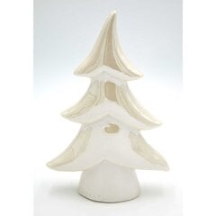 Ziemassvētku rotājums - Ziemassvētku eglīte, balta, 8,5x3,5x12,5 cena un informācija | Ziemassvētku dekorācijas | 220.lv
