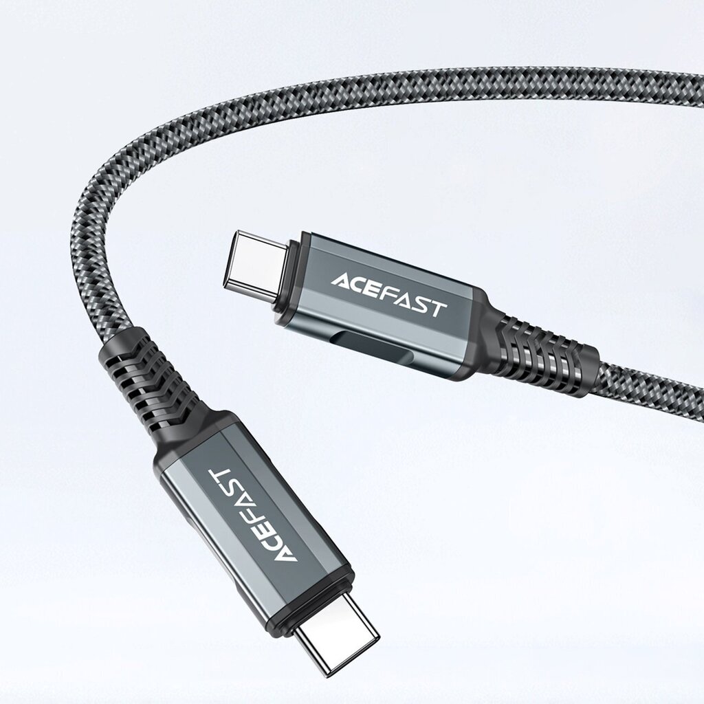 Acefast 2in1 charger GaN 65W USB Type C / USB, adapter adapter HDMI 4K @ 60Hz (set with cable) white (A17 white) cena un informācija | Lādētāji un adapteri | 220.lv