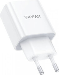 Vipfan E04 network charger, USB-C, 20 Вт, QC 3.0 (white) цена и информация | Зарядные устройства для телефонов | 220.lv