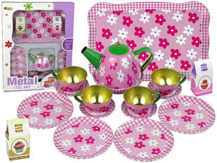 Metāla tējas servīze, rozā krāsā cena un informācija | Rotaļlietas meitenēm | 220.lv