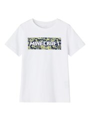Name It bērnu T-krekls 13199856*02, balts цена и информация | Рубашки для мальчиков | 220.lv