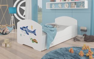 Bērnu gulta Pepe Sea Animals 160x80cm cena un informācija | Bērnu gultas | 220.lv