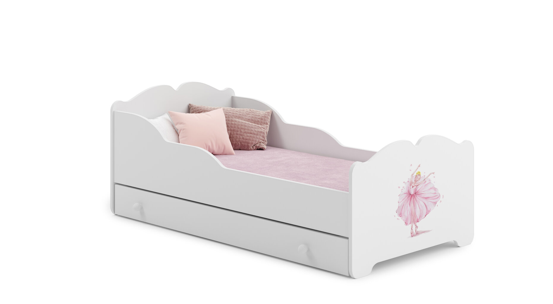 Bērnu gulta Ximena Ballerina 160x80cm cena un informācija | Bērnu gultas | 220.lv
