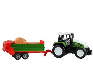 Liels traktors ar piekabi, 65 cm, zaļš cena un informācija | Rotaļlietas zēniem | 220.lv