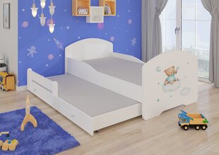 Детская кровать Pepe II Teddy Bear and Cloud 160x80см + Матрас цена и информация | Детские кровати | 220.lv
