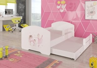 Детская кровать Pepe II Ballerina with Unicorn 160x80см + Матрас цена и информация | Детские кровати | 220.lv