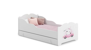 Детская кровать Ximena Cat in a Car 140x70см + Матрас + Ящик цена и информация | Детские кровати | 220.lv