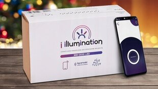 JUMI Ziemassvētku āra lampiņas 15 m, 300 LED (vadāmas ar viedtālruni) цена и информация | Гирлянды | 220.lv